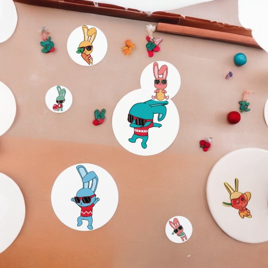 Cool Konijn Tafel Confetti