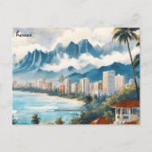 Cool kopen reizen Strand  kaart Hawaii Briefkaarte (Voorkant)
