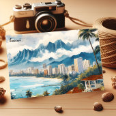 Cool kopen reizen Strand  kaart Hawaii Briefkaarte