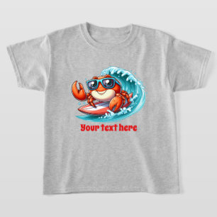 Cool krab tekst toevoegen strand unisex t-shirt