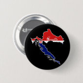Cool Kroatië Button (Voorkant /achterkant)