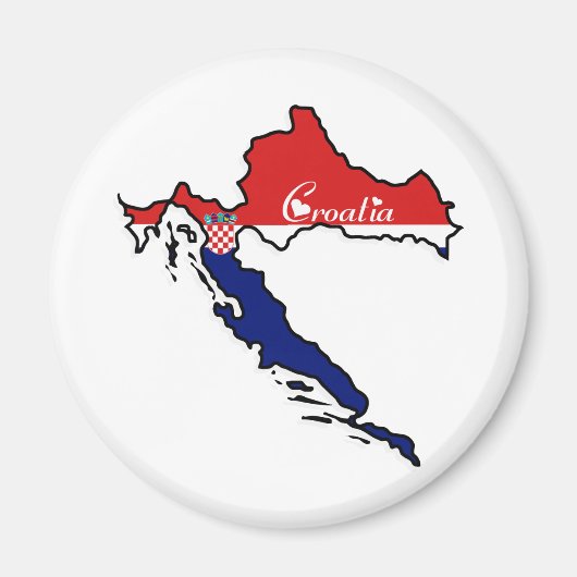 Cool Kroatië Magneet (Voorkant)