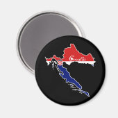 Cool Kroatië Magneet (Voorkant / Achterkant)