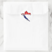 Cool Kroatië Ronde Sticker (Tas)