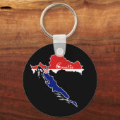 Cool Kroatië Sleutelhanger (Voorkant)