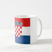 Cool Kroatische vlag Koffiemok (Voorkant rechts)