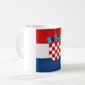 Cool Kroatische vlag Koffiemok (Voorkant links)