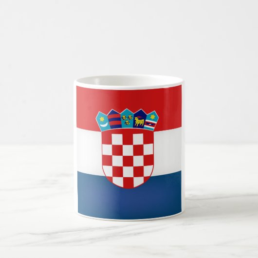 Cool Kroatische vlag Koffiemok (Center)