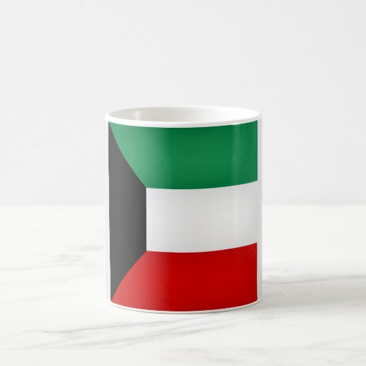 Cool Kuwait Flag Koffiemok (Center)