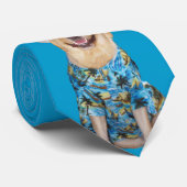 Cool Lab in het Shirt van Hawaï Stropdas (Opgerold)