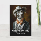 Cool Labrador hond in kleding en Pet CF4 Verjaarda Kaart (Voorkant)