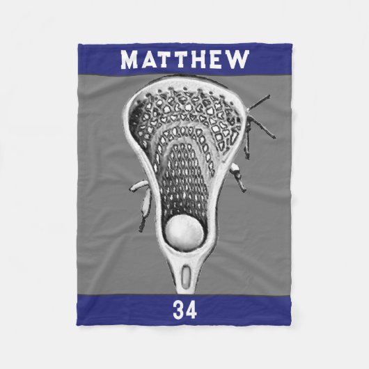 Cool Lacrosse Cadeau Fleece Deken (Voorkant)