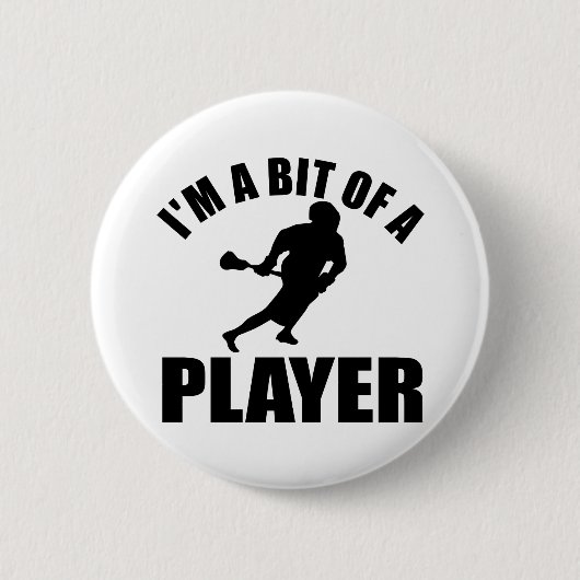 Cool Lacrosse-ontwerp Ronde Button 5,7 Cm (Voorkant)