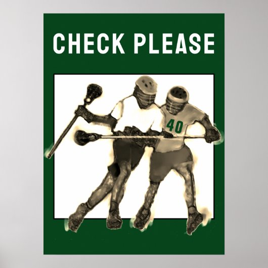 Cool Lacrosse Poster (Voorkant)