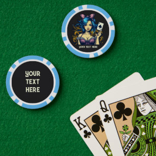 Cool  lady Casino Poker Chips