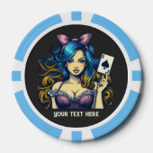 Cool lady Casino Poker Chips (Voorkant)