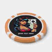 Cool  lady Casino Poker Chips (Enkel)