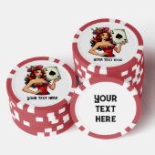 Cool  lady Casino Poker Chips (Opstapeling)