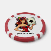 Cool lady Casino Poker Chips (Enkel)
