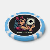 Cool lady Casino Poker Chips (Enkel)