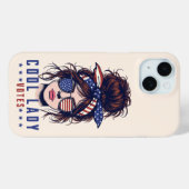 Cool Lady stemt  rommelig haar Lady Election Case-Mate iPhone Case (Achterkant (horizontaal))