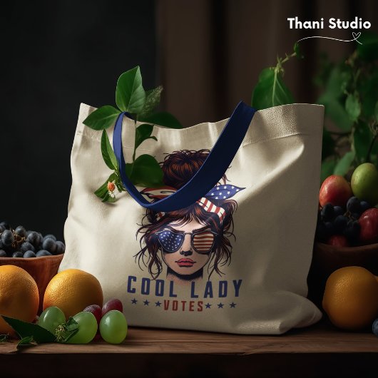 Cool Lady stemt  rommelig haar Lady Election Tote Bag