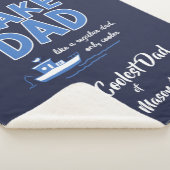 Cool Lake Dad Custom Gift Sherpa Deken (3/4)