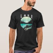Cool Lake Squad Funny Pond Lagoon Vacation Team Ra T-shirt (Voorkant)