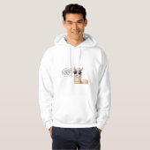 Cool Lama in actie!" Hoodie (Voorkant volledig)