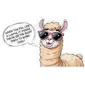 Cool Lama in actie!" Mok