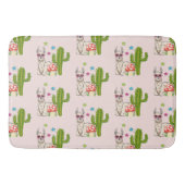 Cool lama in Heart-Shaped Sunbril Pattern Badmat (Voorkant)