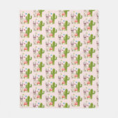 Cool lama in Heart-Shaped Sunbril Pattern Fleece Deken (Voorkant)