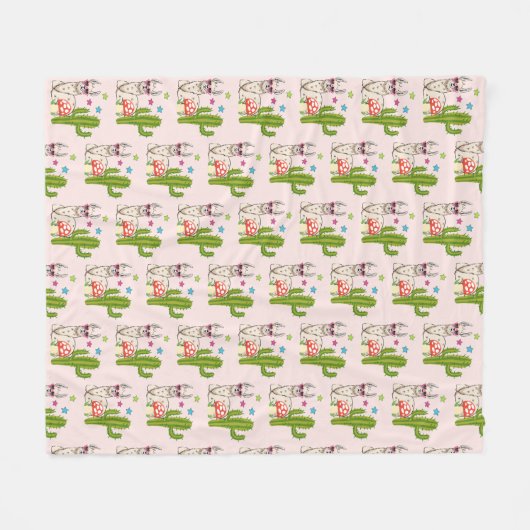 Cool lama in Heart-Shaped Sunbril Pattern Fleece Deken (Voorkant (Horizontaal))