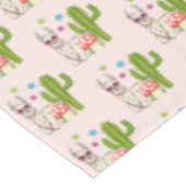 Cool lama in Heart-Shaped Sunbril Pattern Tafelkleed (Gekanteld)