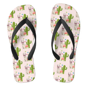 Cool lama in Heart-Shaped Sunbril Pattern Teenslippers