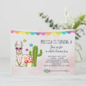 Cool lama in Zonnebril Verjaardag Kaart (Staand voorkant)