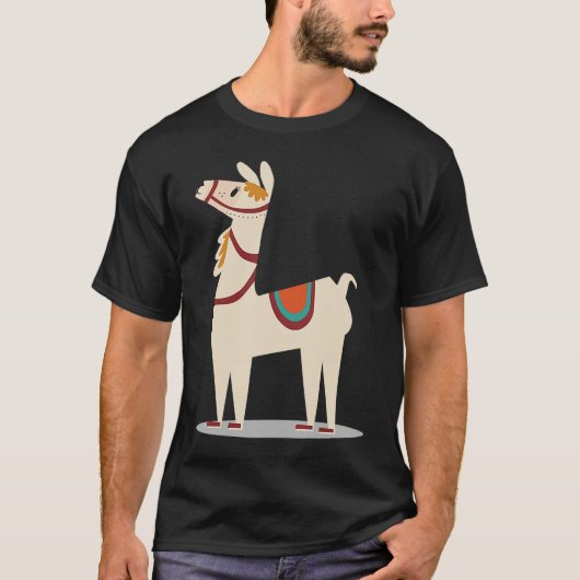 cool lama lama alpaca t-shirt (Voorkant)