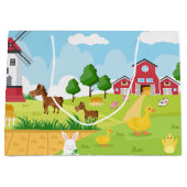 Cool landelijke boerderij scène groot cadeauzakje (Voorkant)