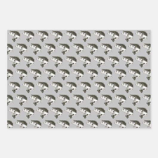 Cool Largemouth Bass Vist Mannen Inpakpapier Vel (Voorkant 2)