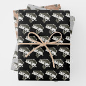 Cool Largemouth Bass Vist Mannen Inpakpapier Vel (In situ)