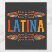 Cool Latina Wijn Etiket (Enkel label)