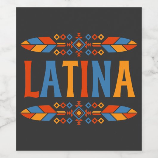 Cool Latina Wijn Etiket (Enkel label)