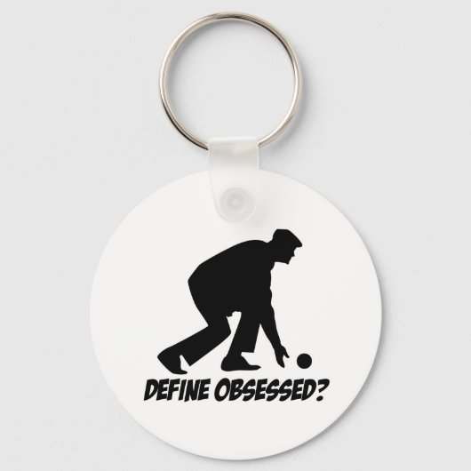 Cool Lawn Bowl Lovers Design Sleutelhanger (Voorkant)