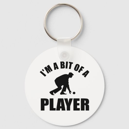 Cool Lawn bowling-ontwerp Sleutelhanger (Voorkant)