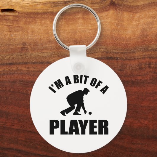 Cool Lawn bowling-ontwerp Sleutelhanger (Voorkant)