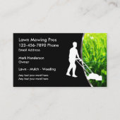 Cool Lawn Mowing Service Visitekaartjes (Voorkant)
