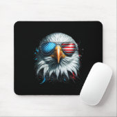 Cool Ld Eagle Amerikaanse Zonnebril Patriottische Muismat (Met muis)