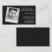 Cool Leather Lijst Custom Photo Actors Headshot Visitekaartje (Voorkant / Achterkant)