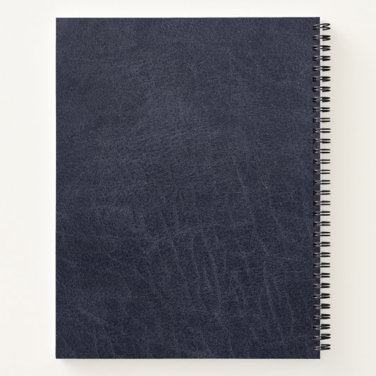 Cool Leather Metal Stripe Bold Monogram Notitieboek (Achterkant)