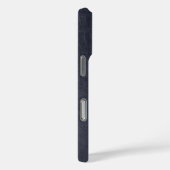 Cool leer metaal streep vet monogram Case-Mate iPhone case (Achterkant / Rechts)